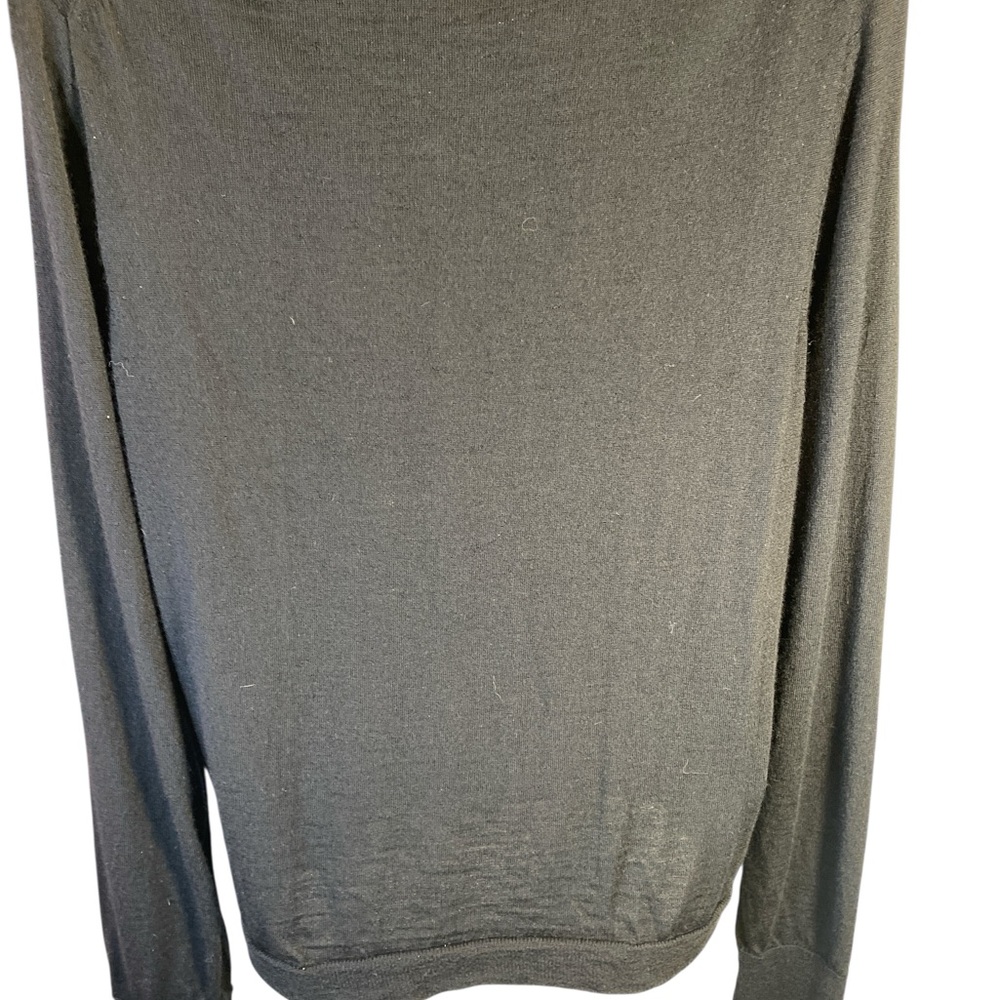 J.Crew Minimalist Women’s Black Merino Wool Sweater Size Large - Picture 5 of 7